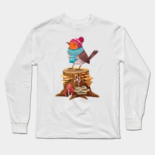 Cozy Robin Long Sleeve T-Shirt